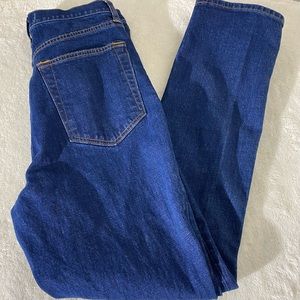 ABERCROMBIE The 90s Slim Straight Ultra High Rise Jeans Dark Wash